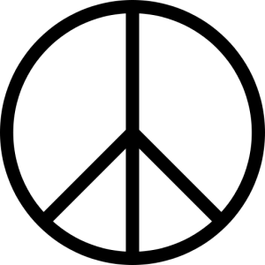 Das Symbol der Friedensbewegung (Todesrune) ist der Runenesoterik von Guido von List entnommen