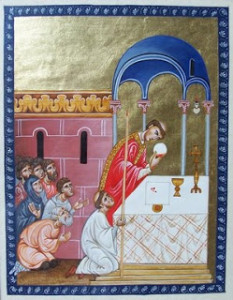 Eucharistisches Wunder von Bolsena auf das das Fronleichnamsfest zurückgeht
