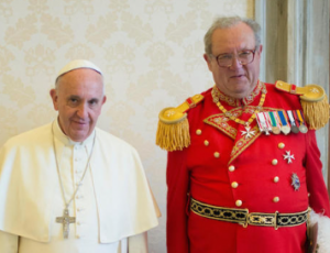 Großmeister Festing mit Papst Franziskus