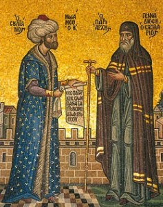 Sultan Mehmed II. setzte den Unionsgegner Gennadios als Patriarchen ein