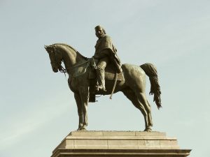 Reiterstandbild Garibaldis: von Freimaurern für ihren Großmeister