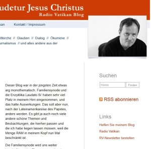 Pater Bernd Hagenkord auf seinem Blog von Radio Vatikan