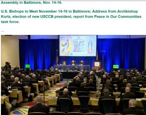 Bischofskonferenz in Baltimore
