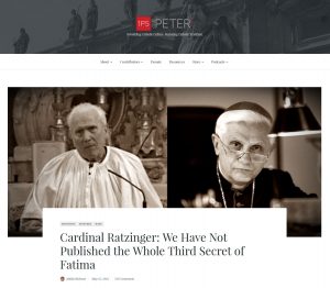 Maike Hicksons Artikel vom 15. Mai 2016: im Bild der Moraltheologe Ingo Dollinger und Kardinal Ratzinger (rechts)