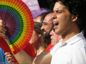 Pedro Zerolo bei einer Homo-Veranstaltung