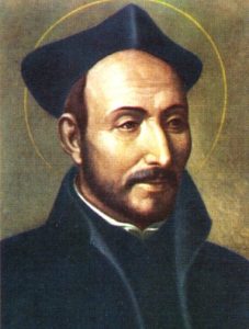 Hl. Ignatius (1491-1556) nach einem Gemälde von Giacomo del Conte, das heute im Generalat der Jesuiten in Rom bewahrt wird.