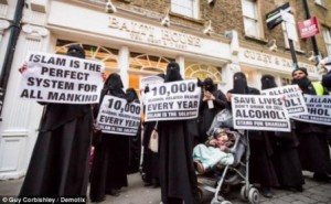 Islamistendemonstration in England