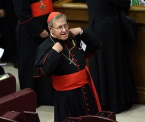 Kardinal Kasper in der Synodenaula