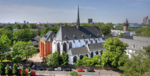 Kirche der Kölner Kartause, die 1802 unter Frankreich aufgehoben und 1928 in eine evangelische Kirche umgewandelt wurde.