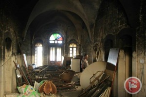 Brandstiftung verwüstete das maronistische Kloster zum heiligen Scharbel in Bethlehem