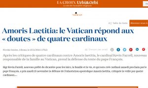 La Croix: "Antwort des Vatikans"