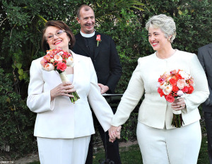 Bürgermeisterin Annise Parker bei ihrer "Homo-Ehe"