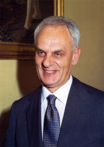 Der Wissenschaftsphilosoph Marcello Pera, 2001-2006 Präsident des Italienischen Senats