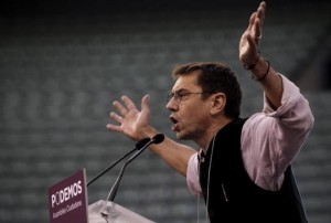 Monedero, Vorsitzender der Programmkommission von Podemos
