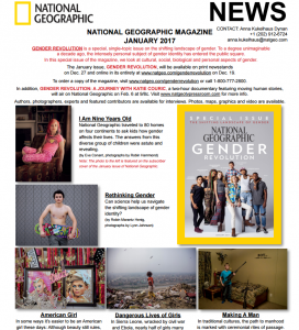 National Geographic: Werbung für die "Gender Gevoution"