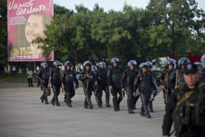 Nikaraguas Polizei im Einsatz gegen kubanische Migranten