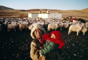 Ein Nomade in Tibet