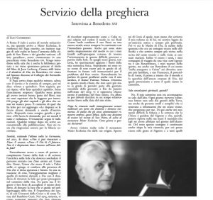 Interview mit Benedikt XVI.