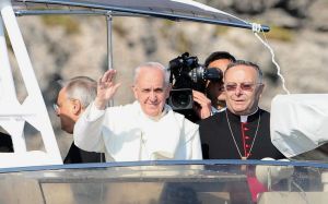 Papst Franziskus auf Lampedusa
