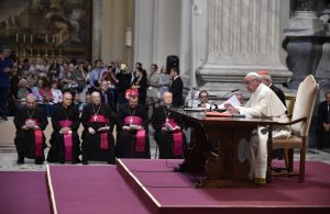 Papst Franziskus am 16. Juni in der Lateranbasilika