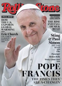 Papst Franziskus auf Titelseite des Musikmagazins Rolling Stone