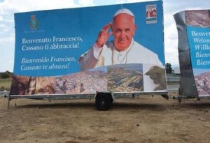 Papst Franziskus in Cassano dell'Jonio