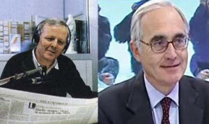 Pater Livio Fanzaga, Programmdirektor von Radio Maria (links) und der Historiker Roberto de Mattei