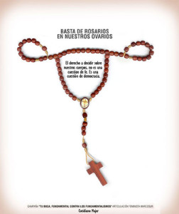 Rosenkranz für Abtreibungspropaganda mißbraucht