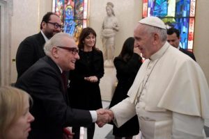 Martin Scorsese wird von Franziskus empfangen
