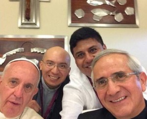 Selfie mit Papst Franziskus