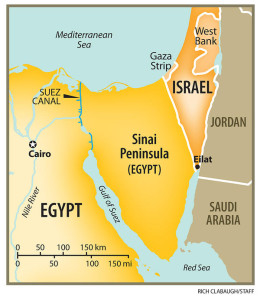 Die Sinai-Halbinsel befindet sich unter Kontrolle der Hamas