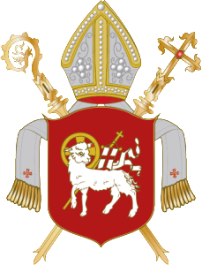 Wappen der Diözese Brixen für die Josef von Zieglauer 1952 zum Priester geweiht wurde, seit 1964 Diözese Bozen-Brixen