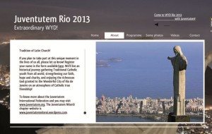 Weltjugendtag 2013 Rio mit der Tradition