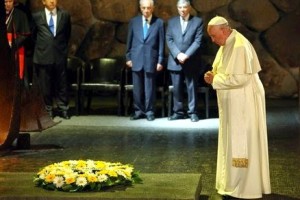 Papst Franziskis in der Holocaust-Gedenkstätte Yad Vashem