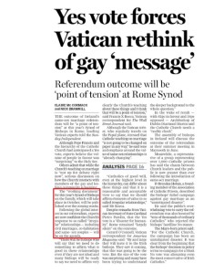 Yes vote forces Vatican rethink of gay 'message'