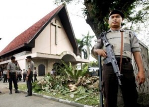 Yogjakarta Indonesien Katholiken von Moslems angegriffen