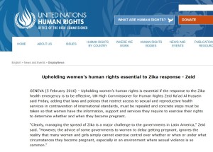 Zika-Virus: UN-Hochkommissar für Menschenrechte fordert Abtreibungsfreigabe für ganz Lateinamerika