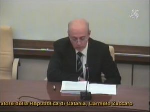 Staatsanwalt Zuccaro bei seiner Anhörung im Parlament