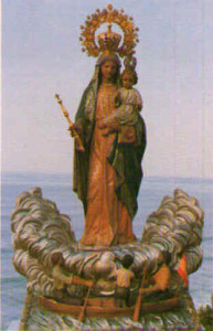 Das Gnadenbild der Gottesmutter auf dem Boot