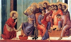 Jesus wusch nicht irgendwem die Füße, sondern den Aposteln