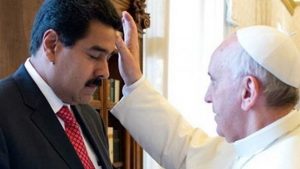 Papst Franziskus und Präsident Maduro im Oktober 2016