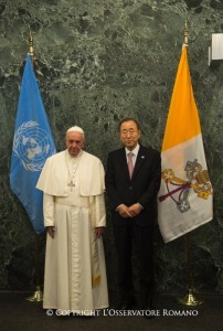 papst Franzsikus und UNO-General Ban Ki-moon