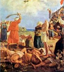 Antonio Primaldo und 800 Gefährten, von Moslems ermordet, weil sie jesus nicht verleugnetn und zum islam konvertierten, 1480 Otranto