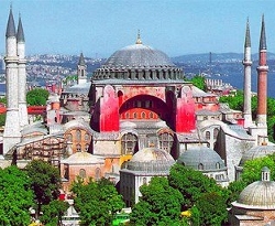 Hagia Sophia von Istanbul Konstantinopel soll in Moschee umgewandelt werden Türkischen Parlament diskutiert Vorschlag