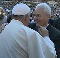 Pastor Traettino und Papst Franziskus